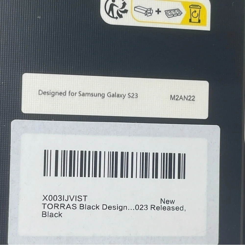 TORRAS Non-Slip Grip Samsung Galaxy S23 Case Protective Shockproof Black